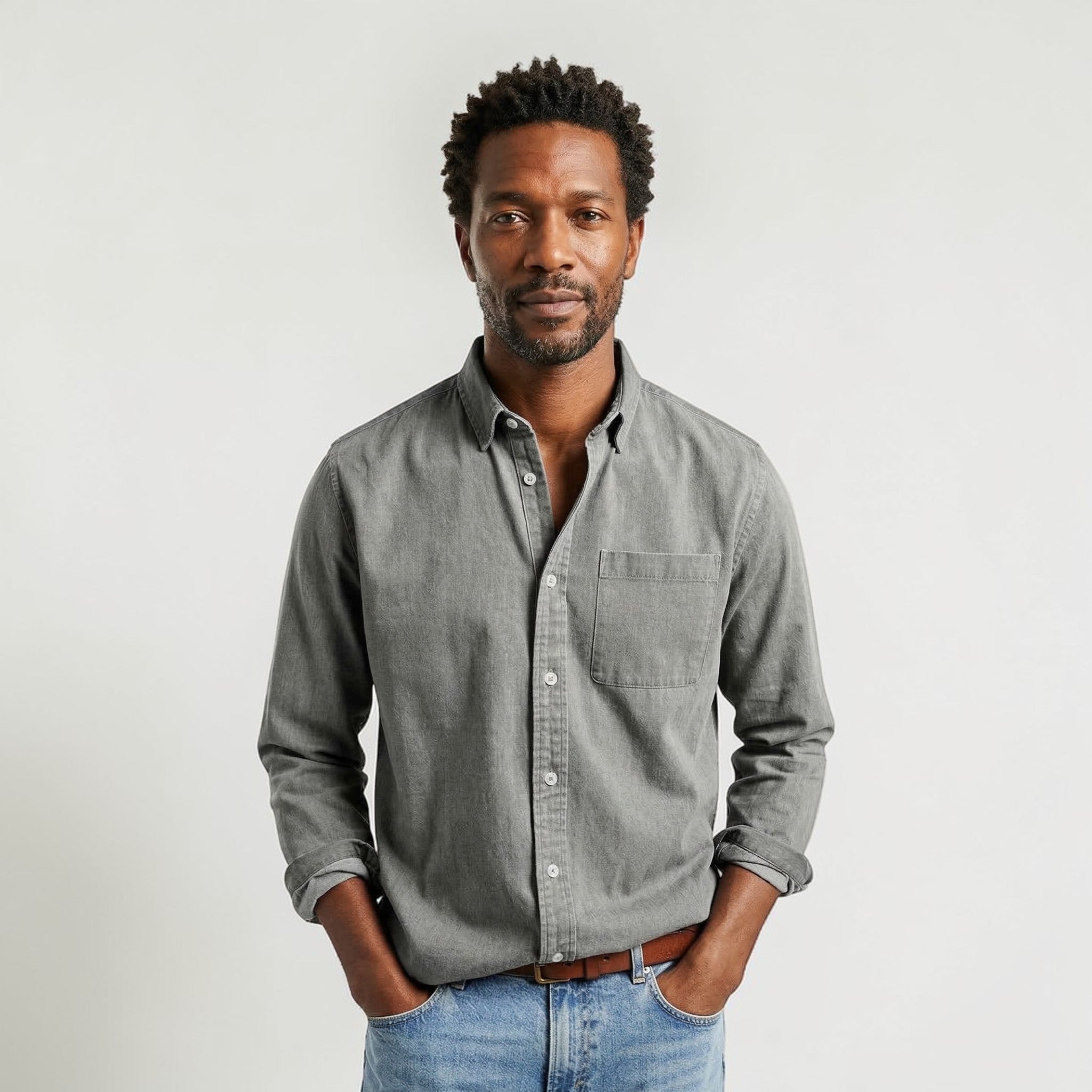Heren Klassiek Casual Overhemd Modern Fit Montarello