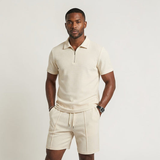 Heren Polo en Shorts Set Montarello