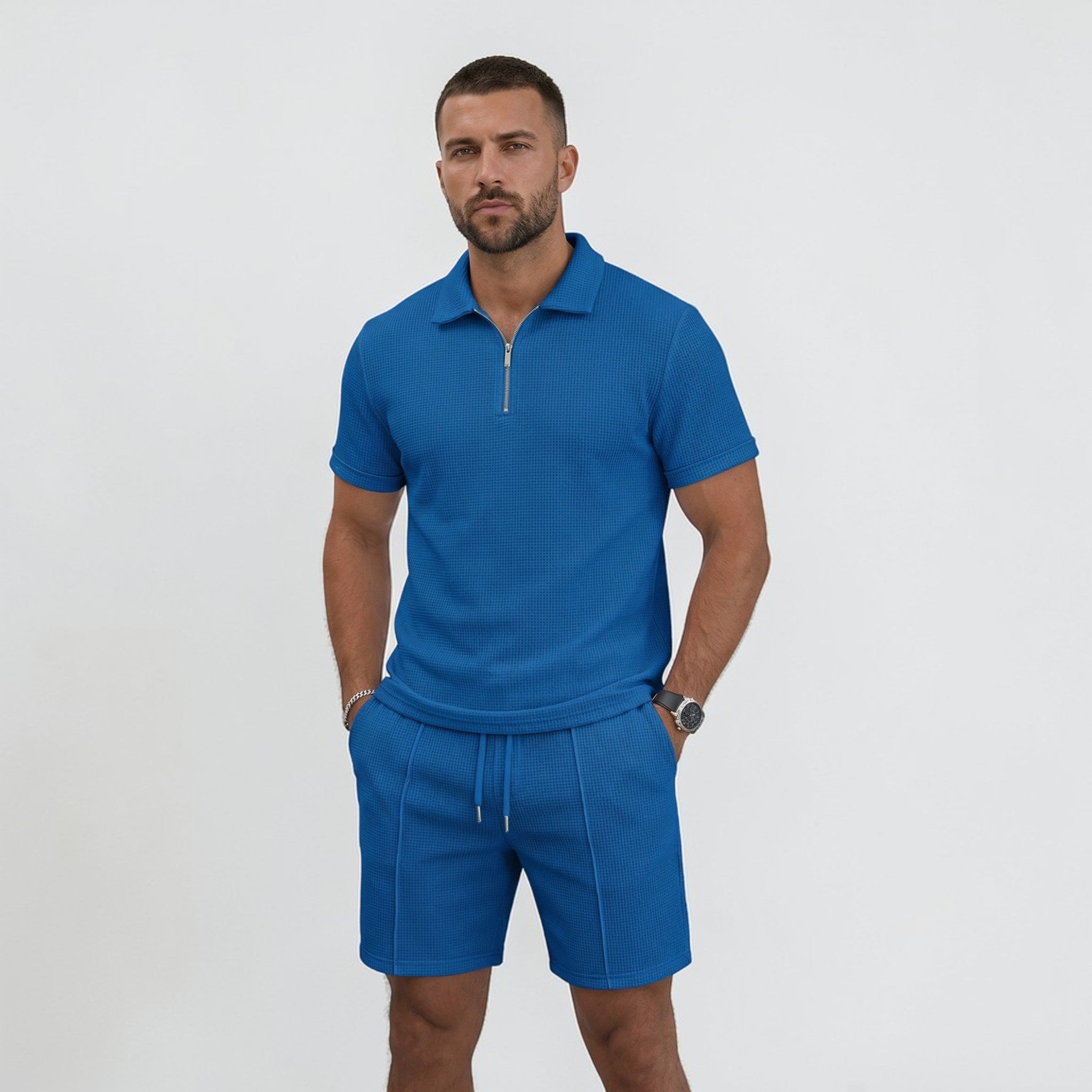 Heren Polo en Shorts Set Montarello