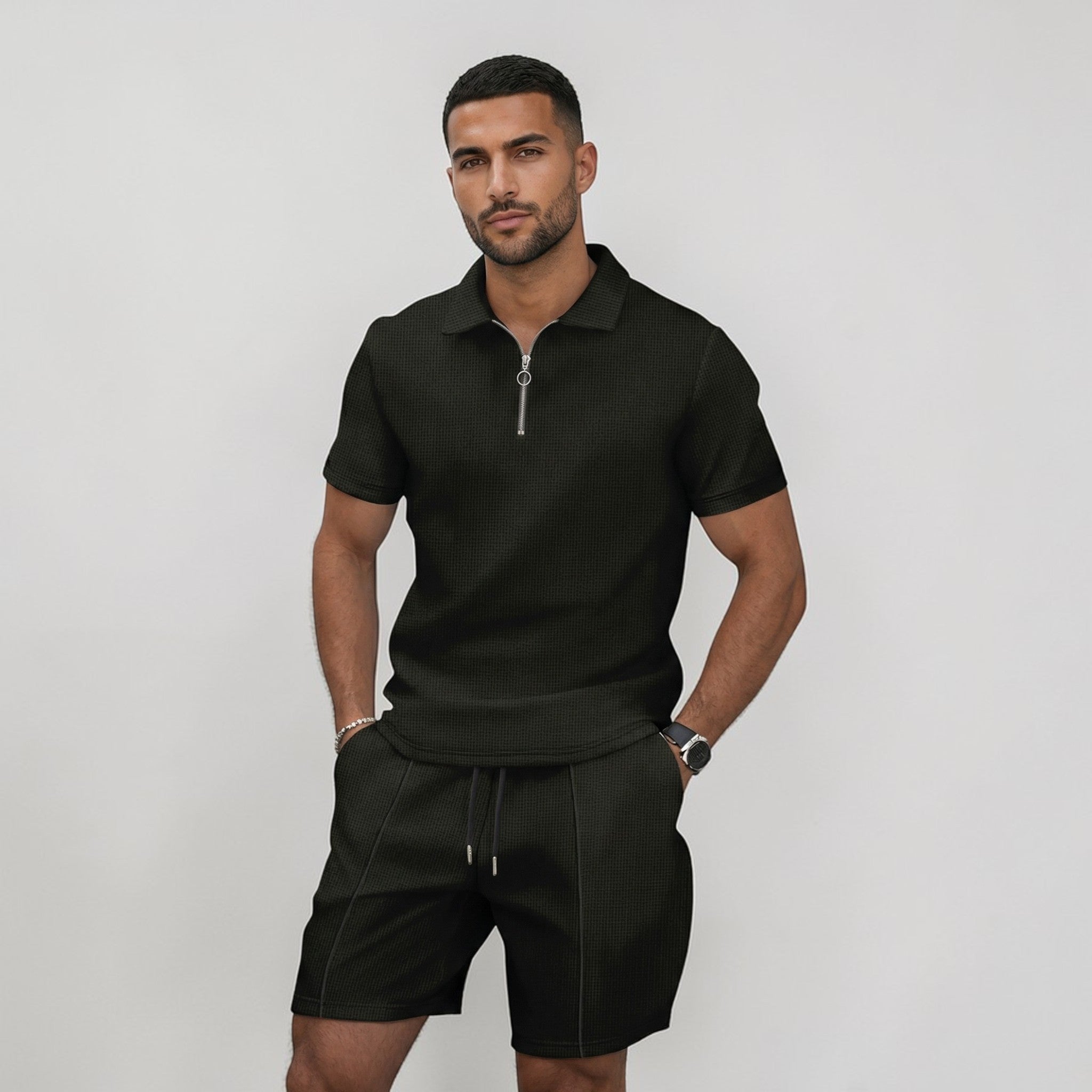Heren Polo en Shorts Set Montarello