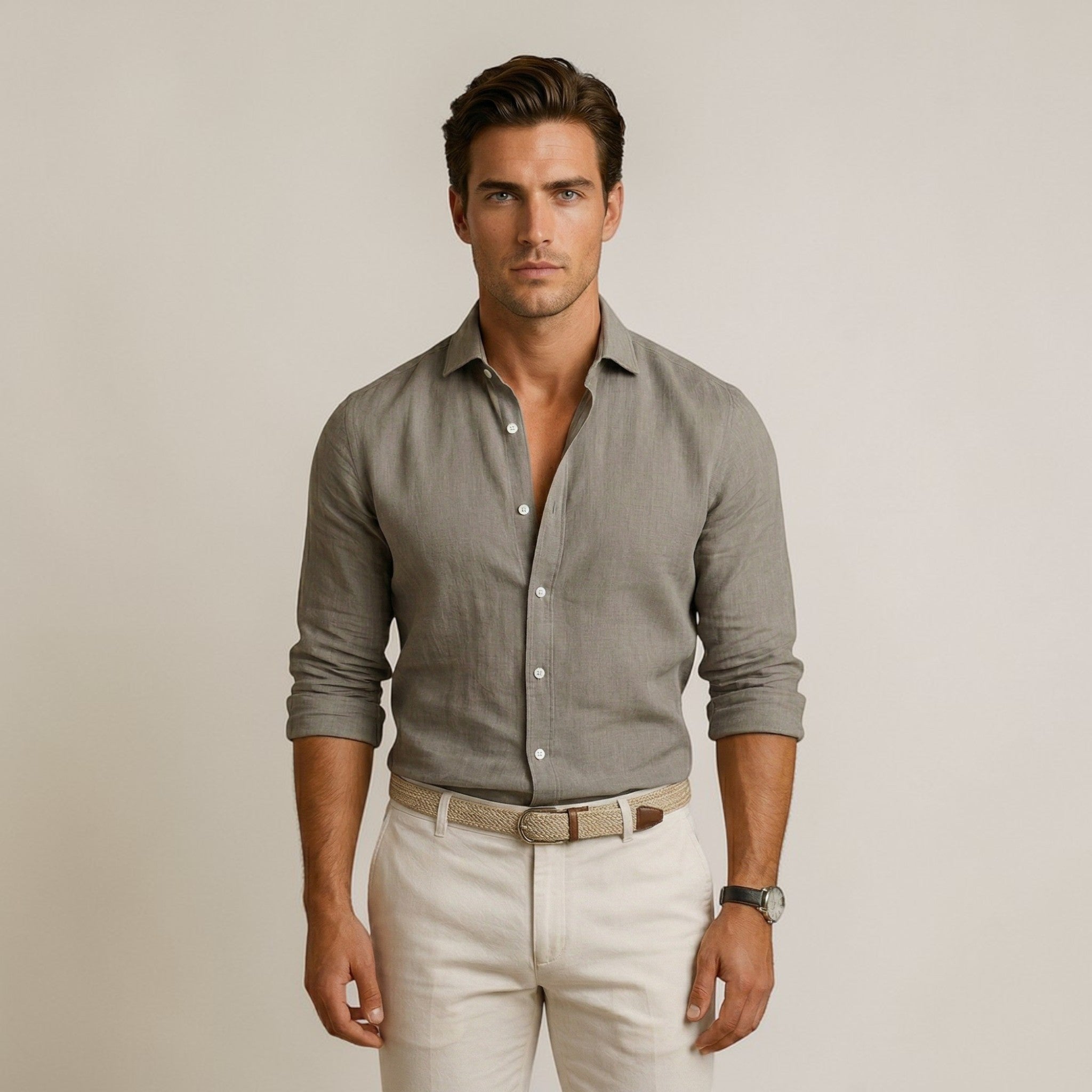 Heren Slim Fit Overhemd Montarello