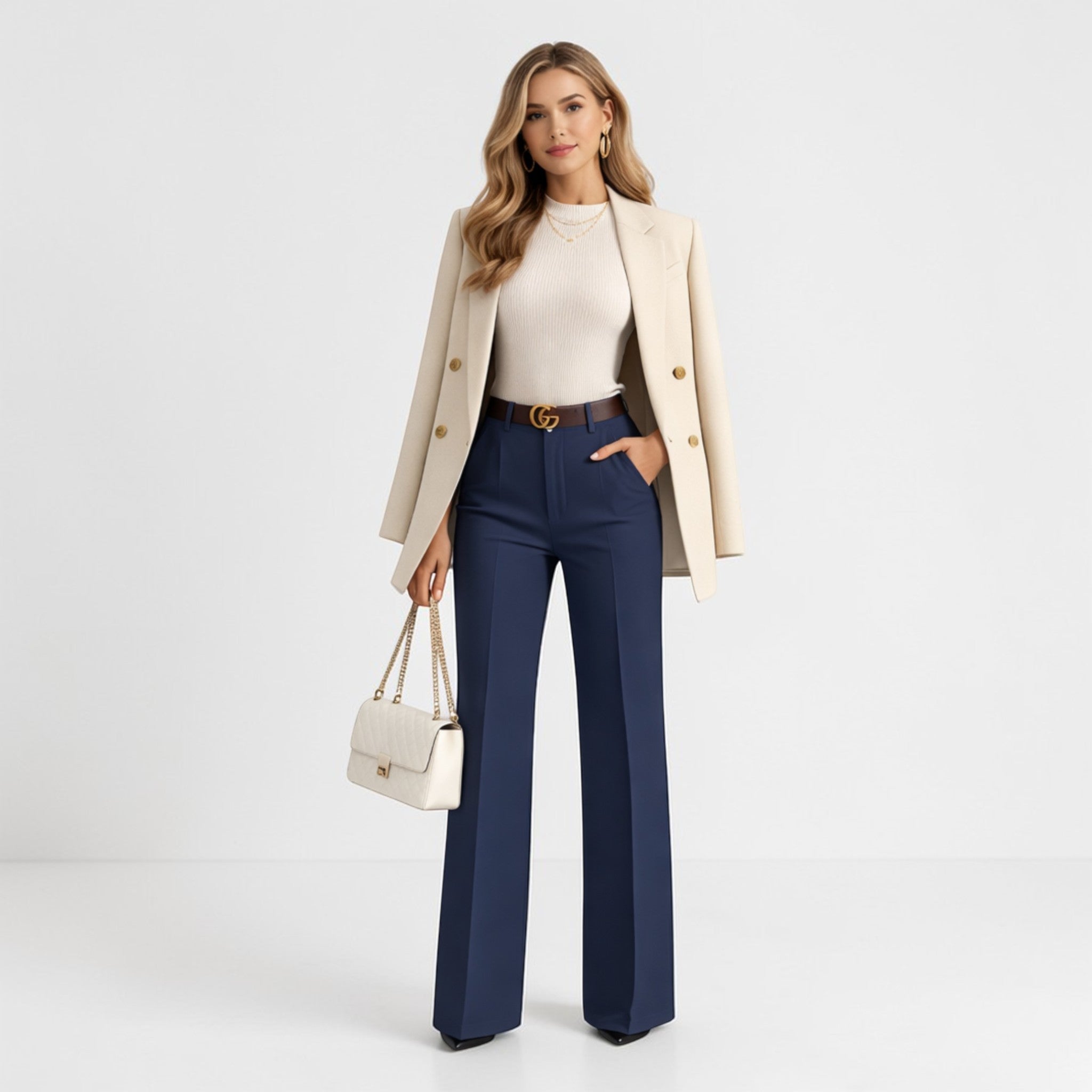 Dames Hoge Taille Broek Montarello