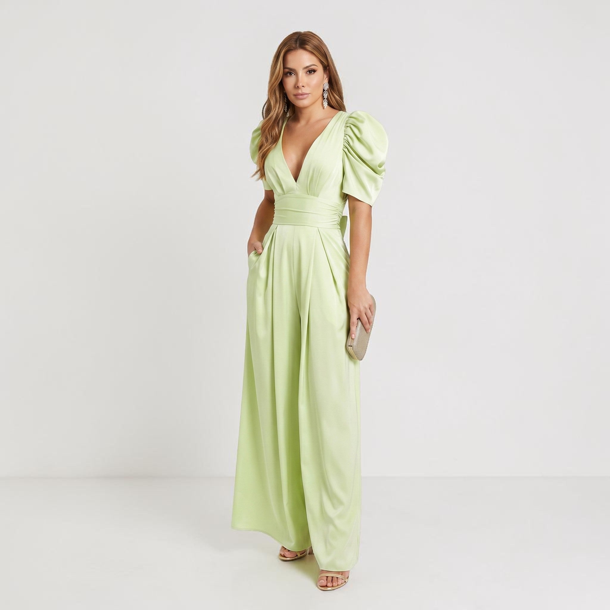 Dames Getailleerde Elegante Jumpsuit