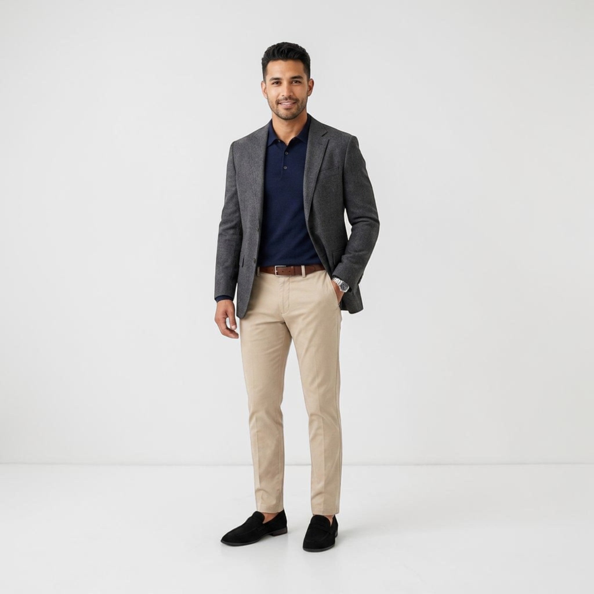 Heren Suède Loafers Klassieke Stijl