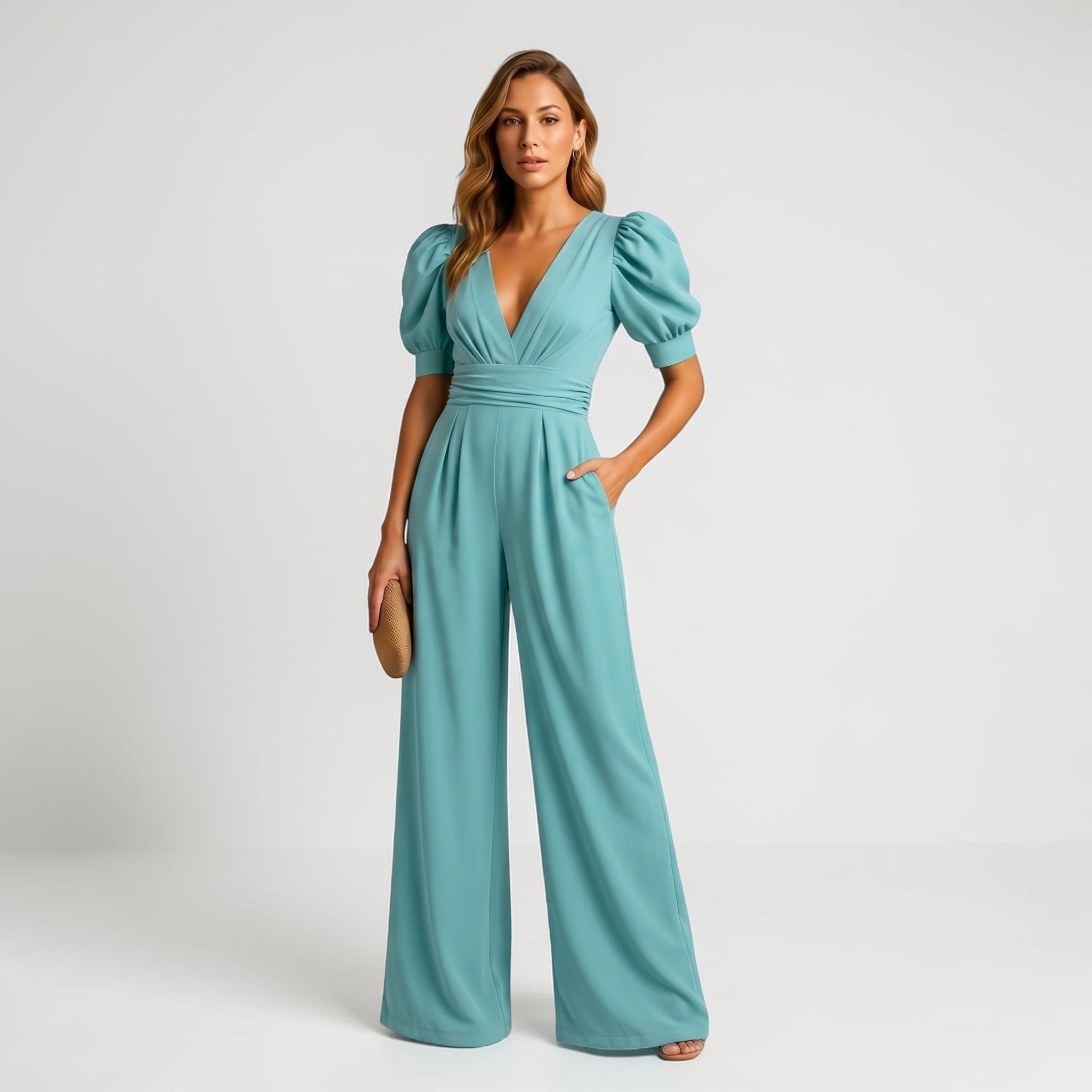 Dames Getailleerde Elegante Jumpsuit
