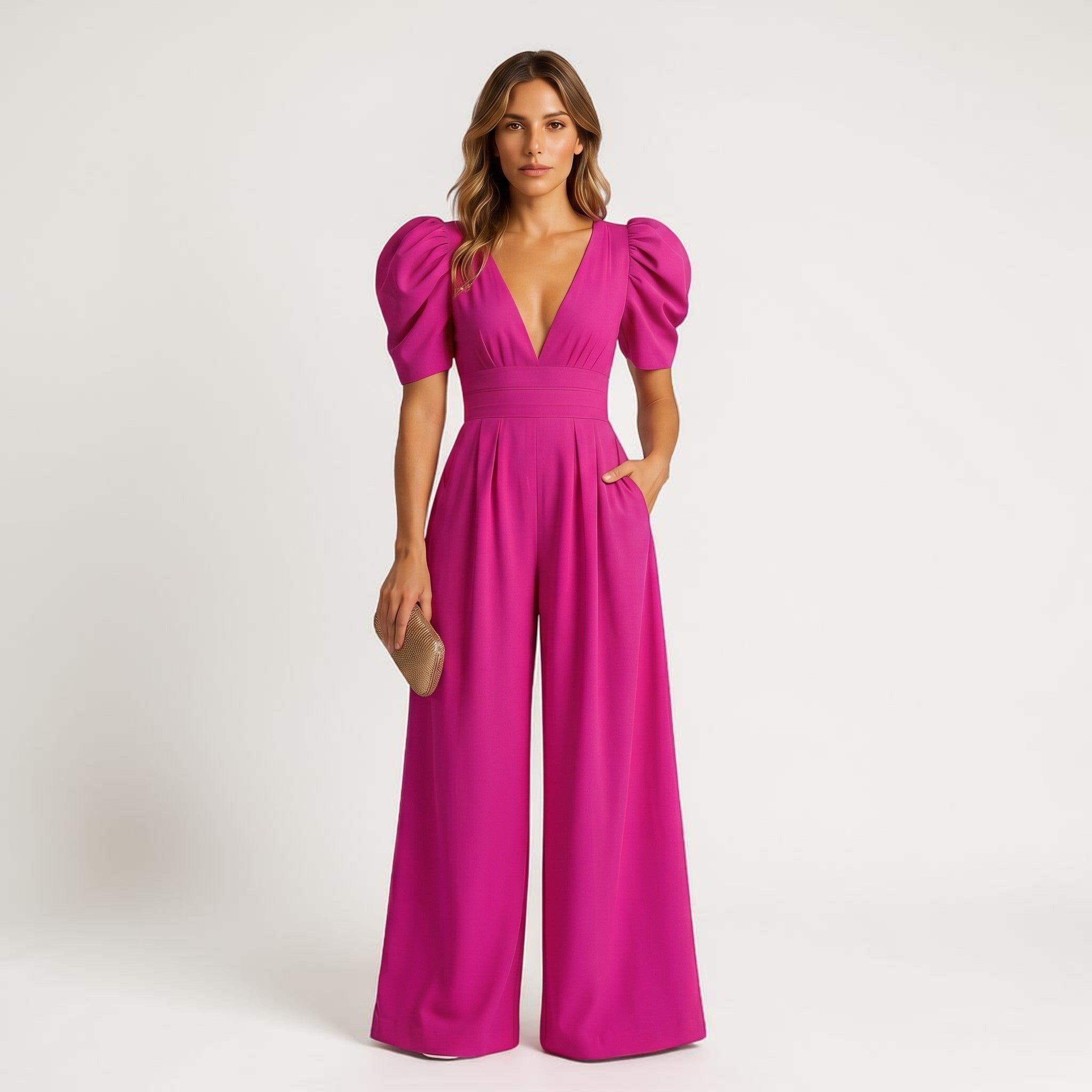 Dames Getailleerde Elegante Jumpsuit