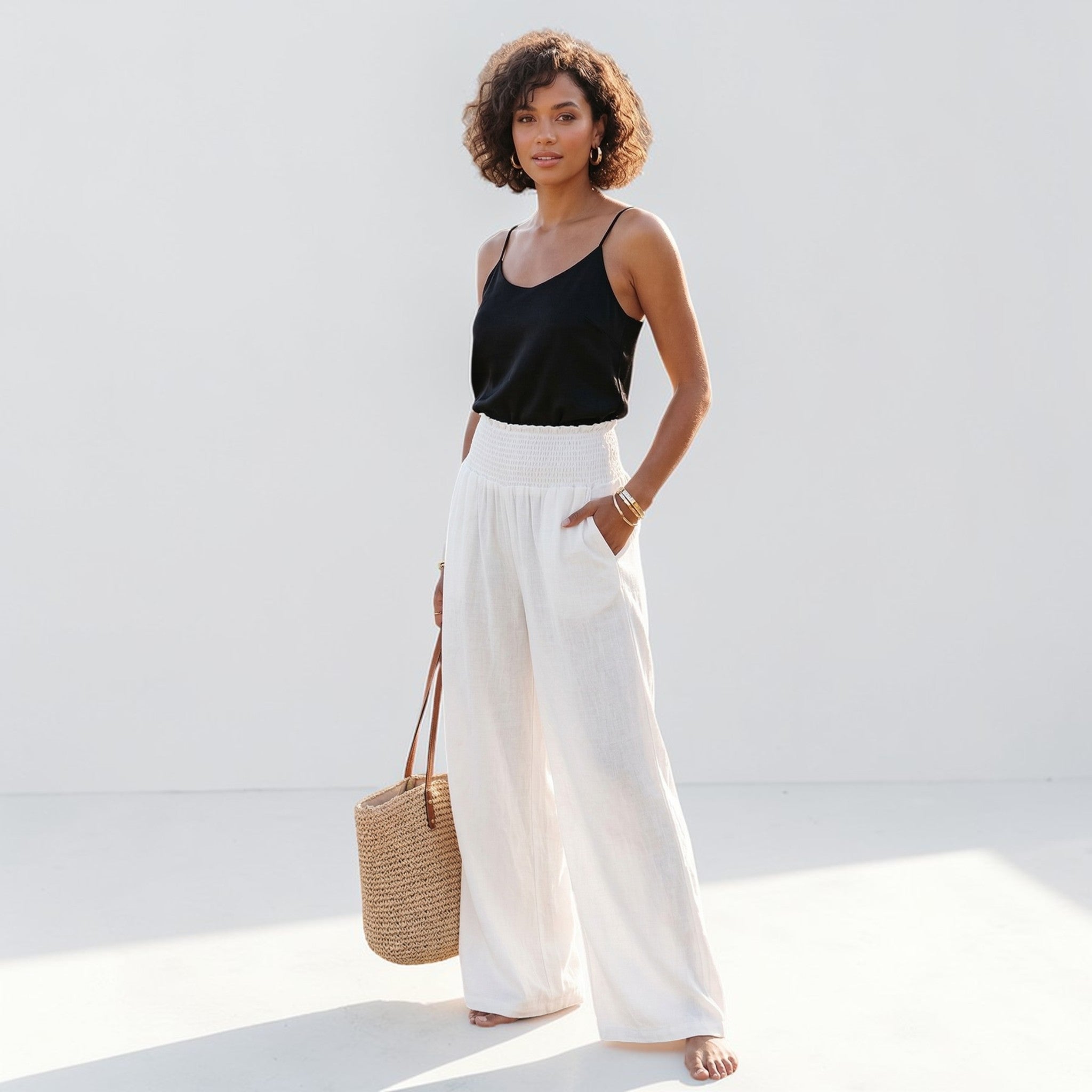 Dames Wijde Strandbroek Montarello