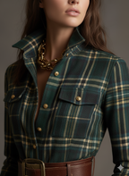Dames Klassieke Shirt Maxi Jurk met Knopen
