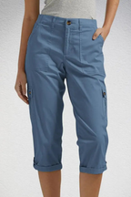 Dames Cargo Capri Broek met Oprolbare Zoom