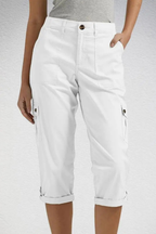 Dames Cargo Capri Broek met Oprolbare Zoom
