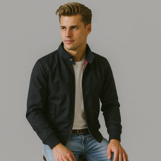 Heren Harrington Jas met Rits Montarello