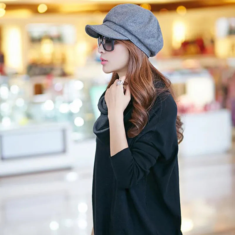 Fayen Muts | Vintage Newsboy Wintermuts voor Heren of Vrouwen