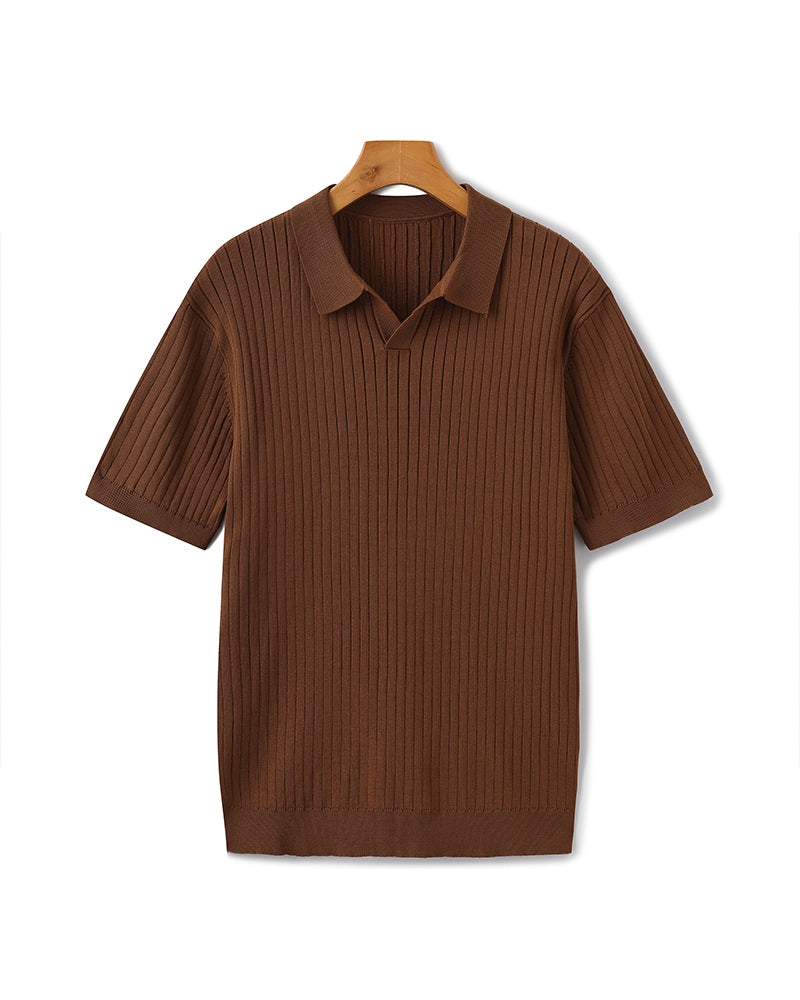 Heren Gebreide Polo Montarello