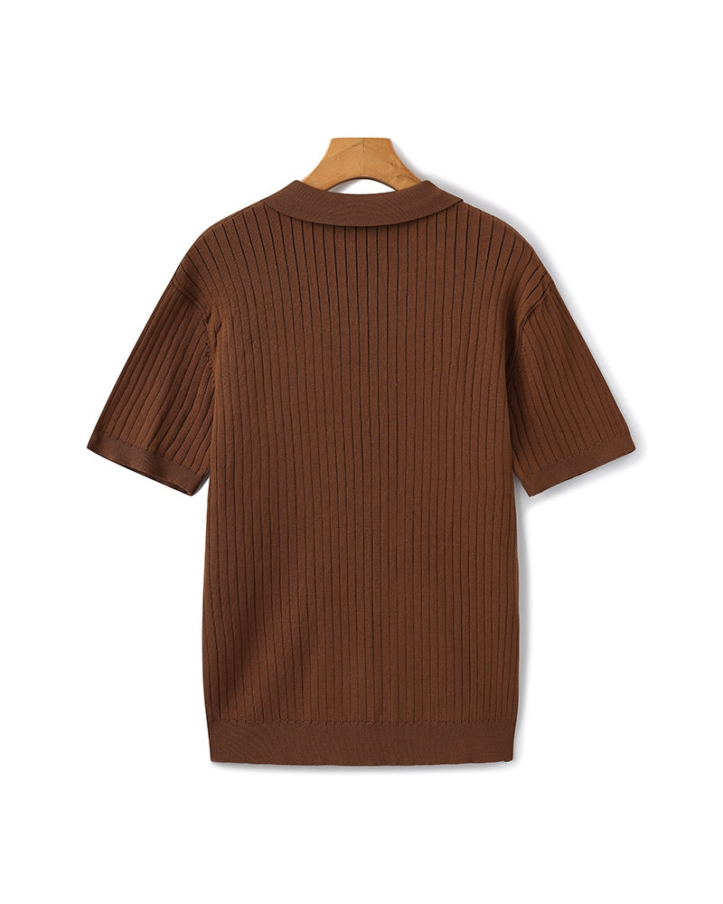 Heren Gebreide Polo Montarello