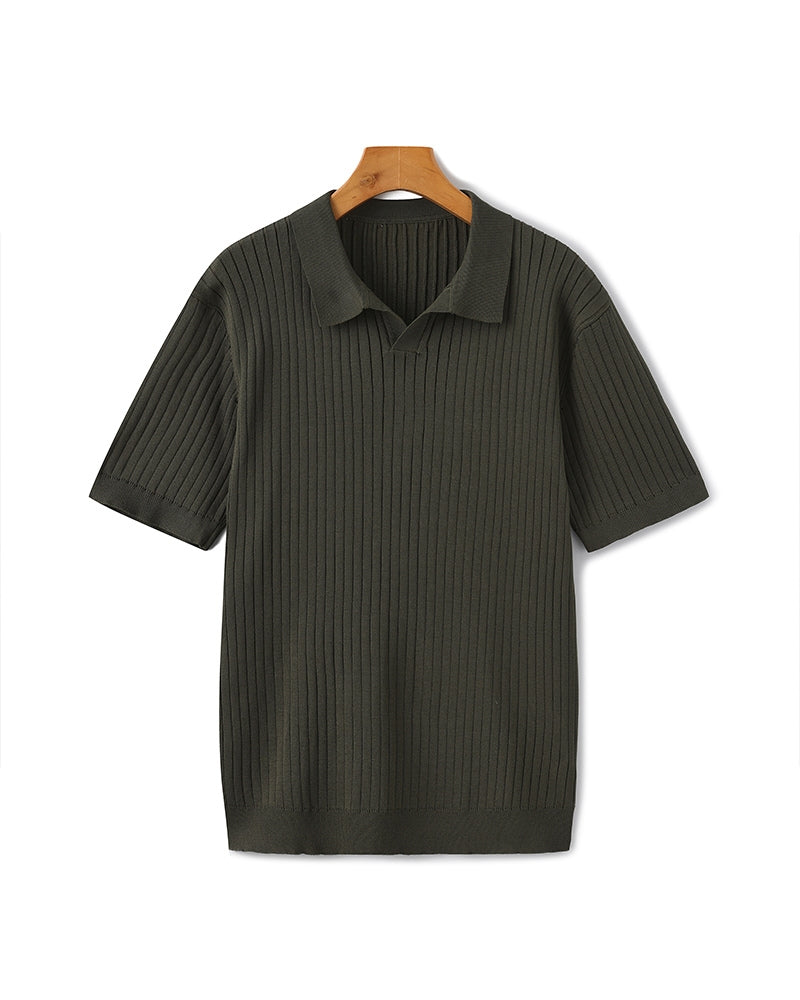 Heren Gebreide Polo Montarello