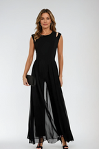 Dames Mouwloze Maxi Avondjurk Elegante Stijl