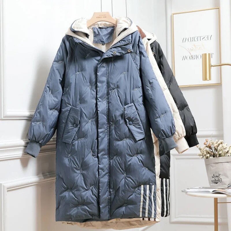Basmaira Jas | Dames Winter Lange Puffer Jas