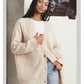 Valeria Vest | Dames Herfst Oversized Vest met Knopen en Geribbelde Textuur