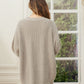 Valeria Vest | Dames Herfst Oversized Vest met Knopen en Geribbelde Textuur