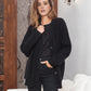 Valeria Vest | Dames Herfst Oversized Vest met Knopen en Geribbelde Textuur