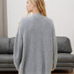 Valeria Vest | Dames Herfst Oversized Vest met Knopen en Geribbelde Textuur
