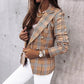 Ornetta Blazer | Chique Geruite Dubbelzijdige Blazer