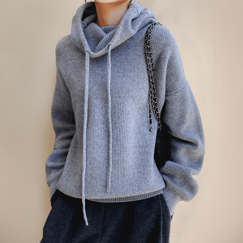 Adeline Trui | Dames Winter Gebreide Hoodie Trui