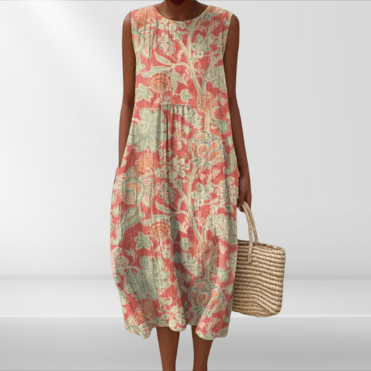 Dames Midi Jurk Dagelijks Comfort