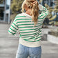 Ghisleen Trui | Casual Gestreepte Kraag Trui