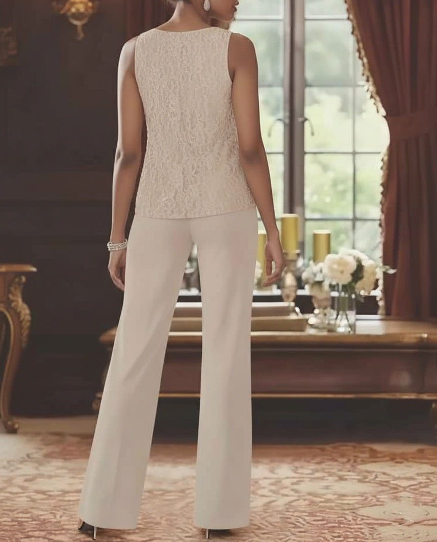 Dames Chiffon Jurk met Pailletten Jas