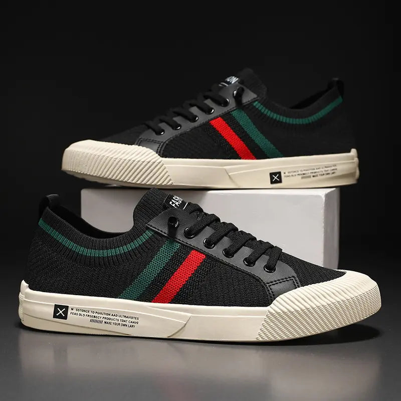Heren Retro Sneakers met Strepen