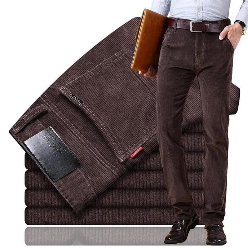 Xeno Broek | Geribbelde Nette Broek voor Heren