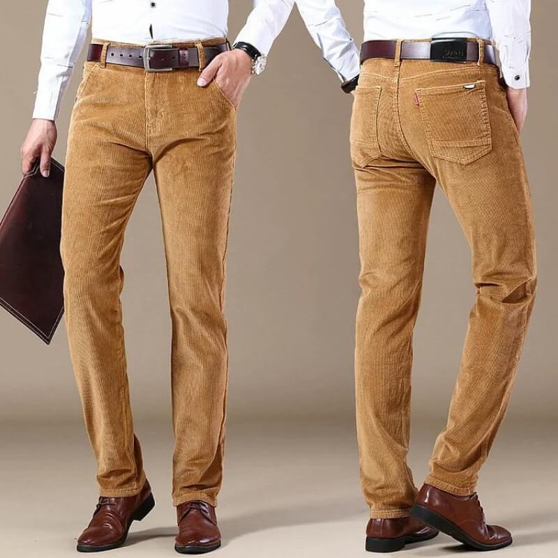 Xeno Broek | Geribbelde Nette Broek voor Heren
