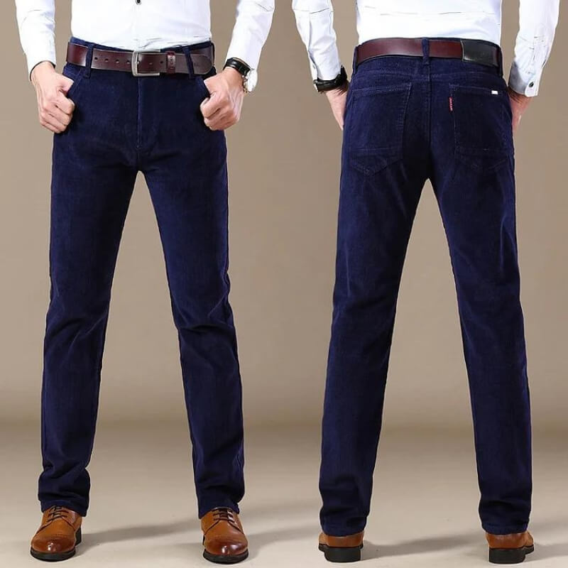 Xeno Broek | Geribbelde Nette Broek voor Heren