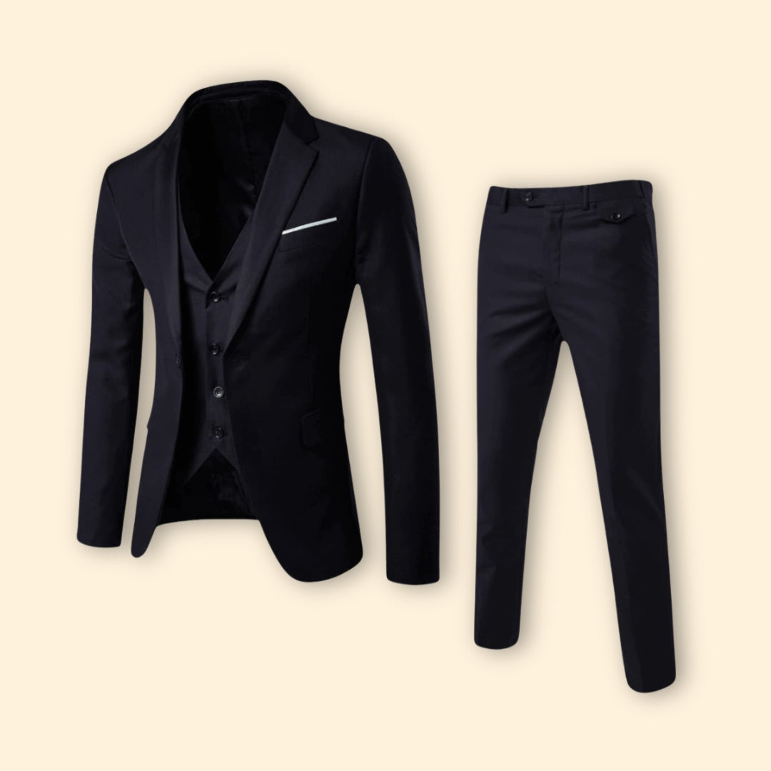Heren Drie Delig Trouwpak Slim Fit