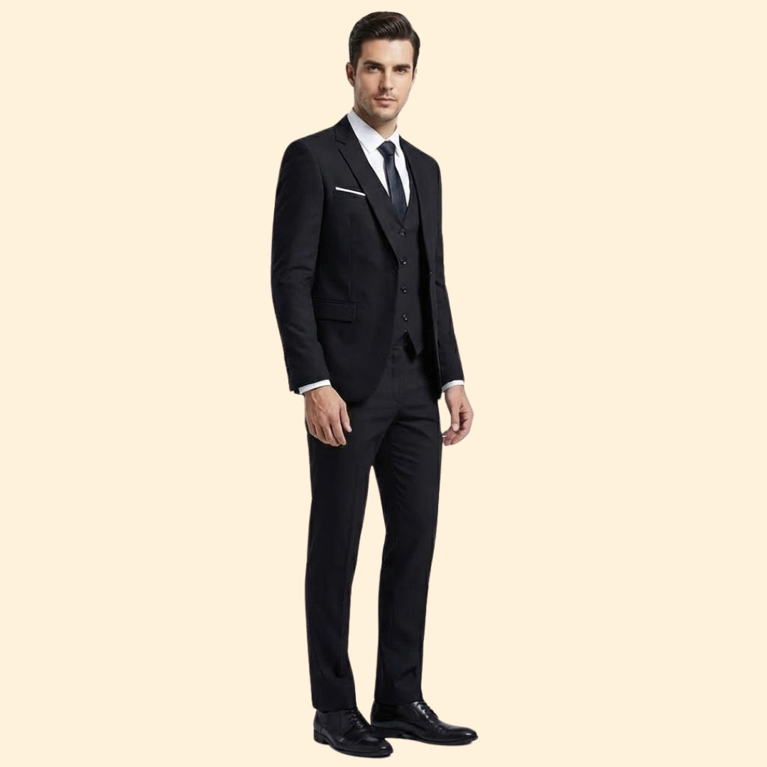 Heren Drie Delig Trouwpak Slim Fit