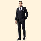 Heren Drie Delig Trouwpak Slim Fit