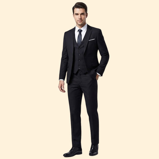 Men's Three-Piece Slim Fit Wedding Suit