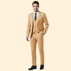 Heren Drie Delig Trouwpak Slim Fit