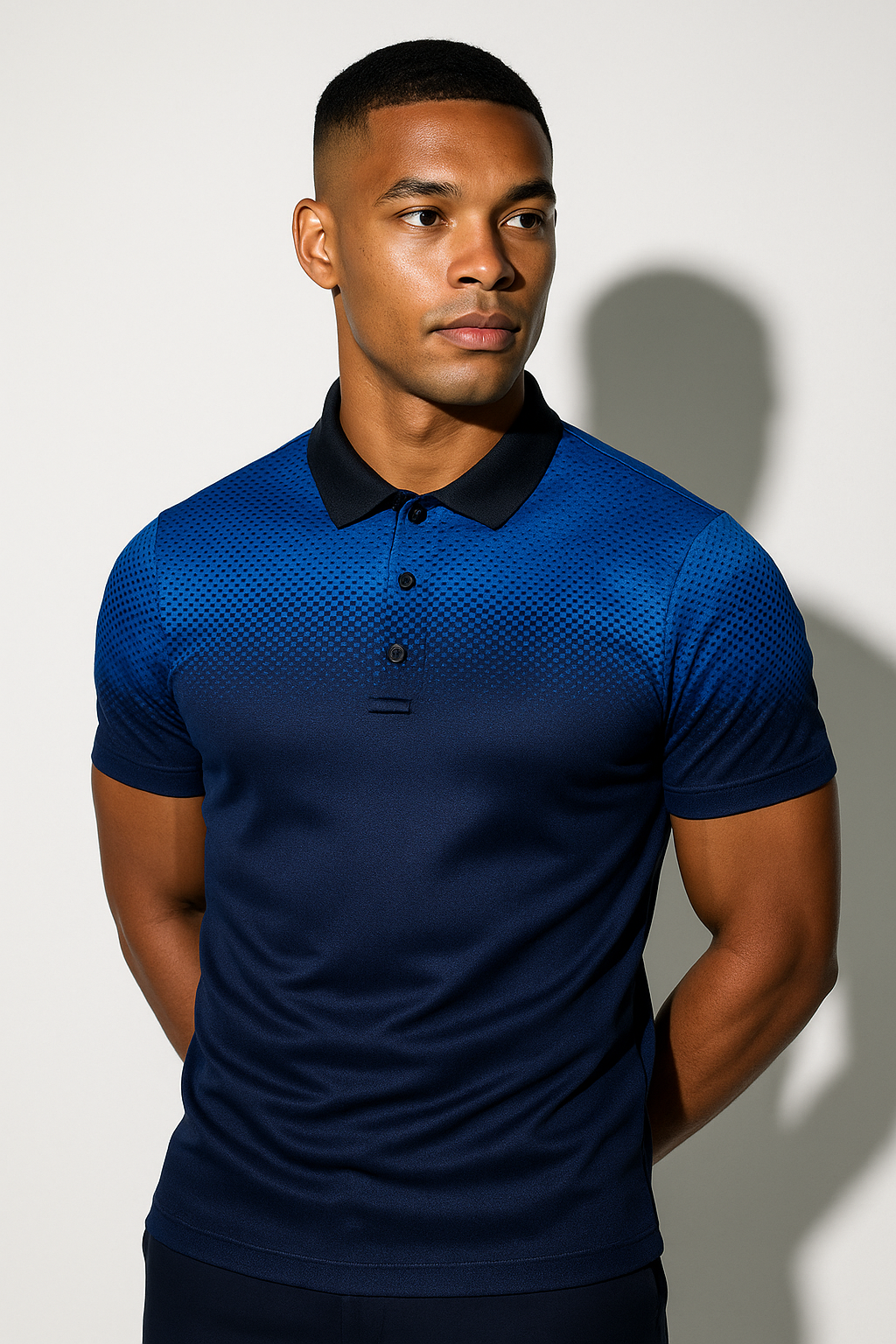 Heren Sport Polo met Gradiënt Design Montarello