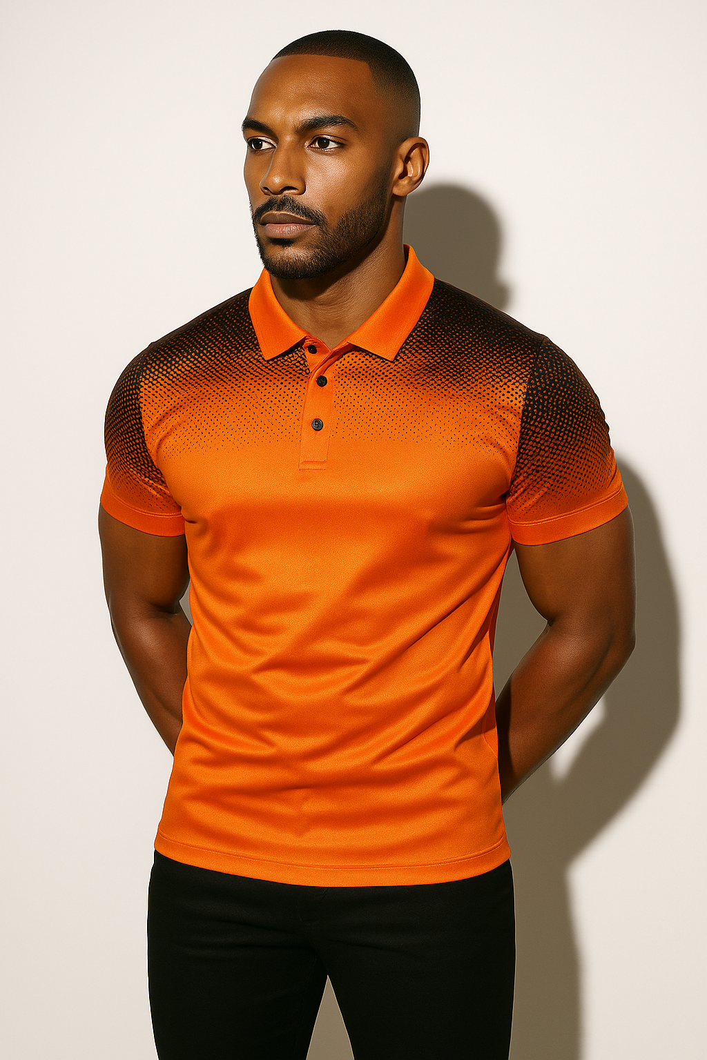 Heren Sport Polo met Gradiënt Design Montarello