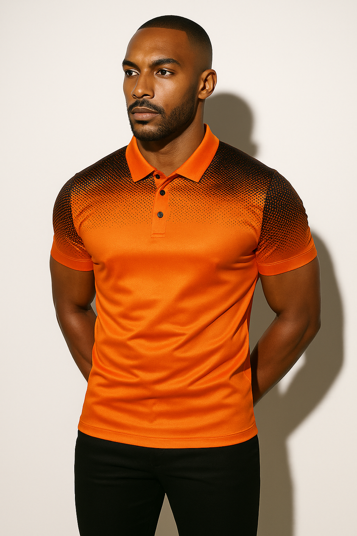 Heren Sport Polo met Gradiënt Design Montarello