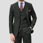 Heren Herringbone Trouwpak Slim Fit