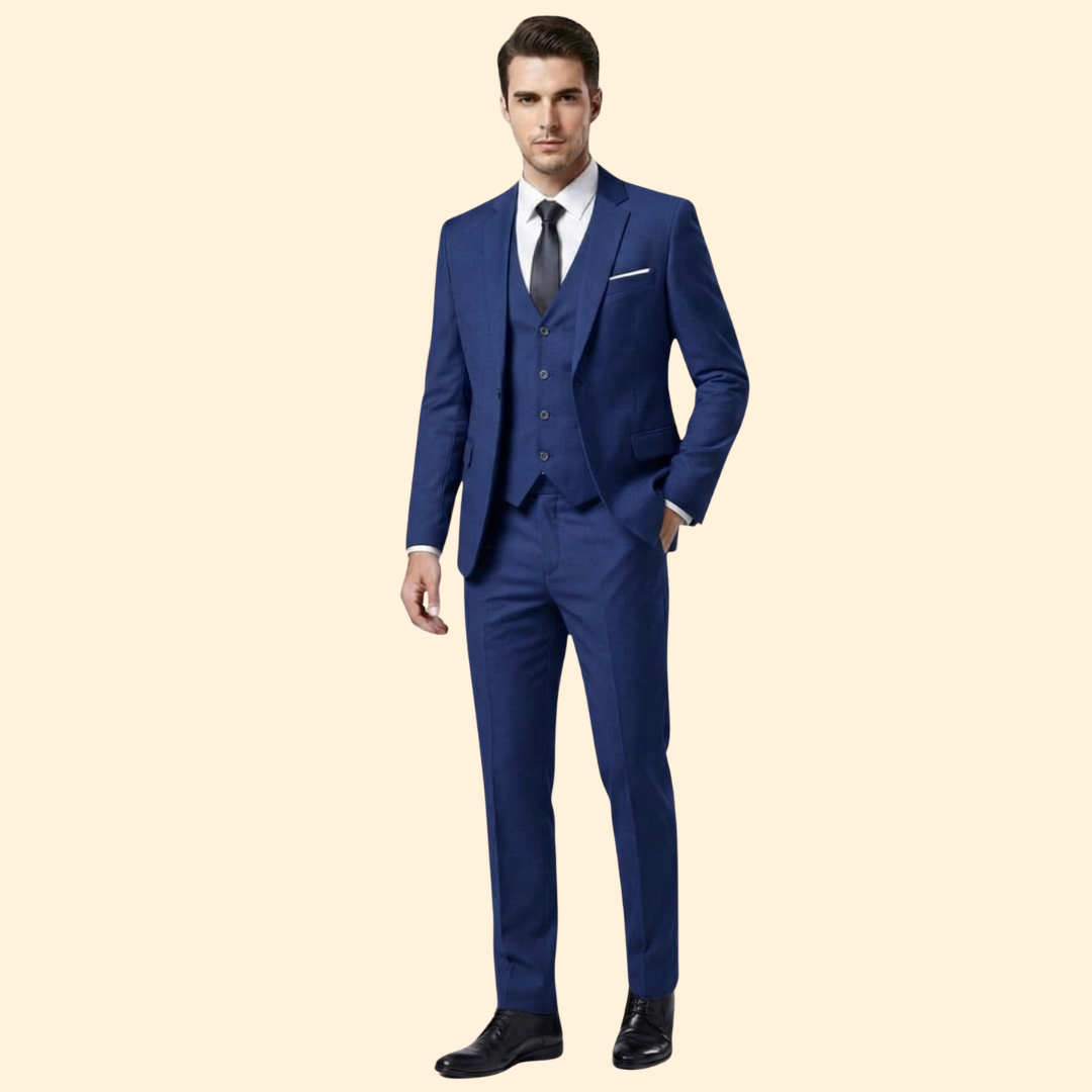 Heren Drie Delig Trouwpak Slim Fit
