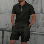 Heren Polo en Shorts Set Zomerstijl