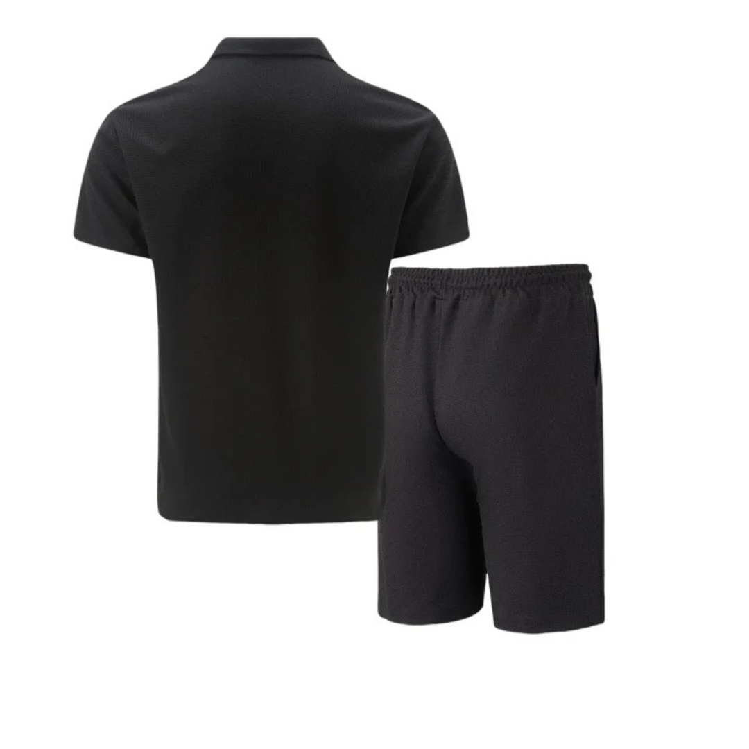 Heren Polo en Shorts Set Zomerstijl