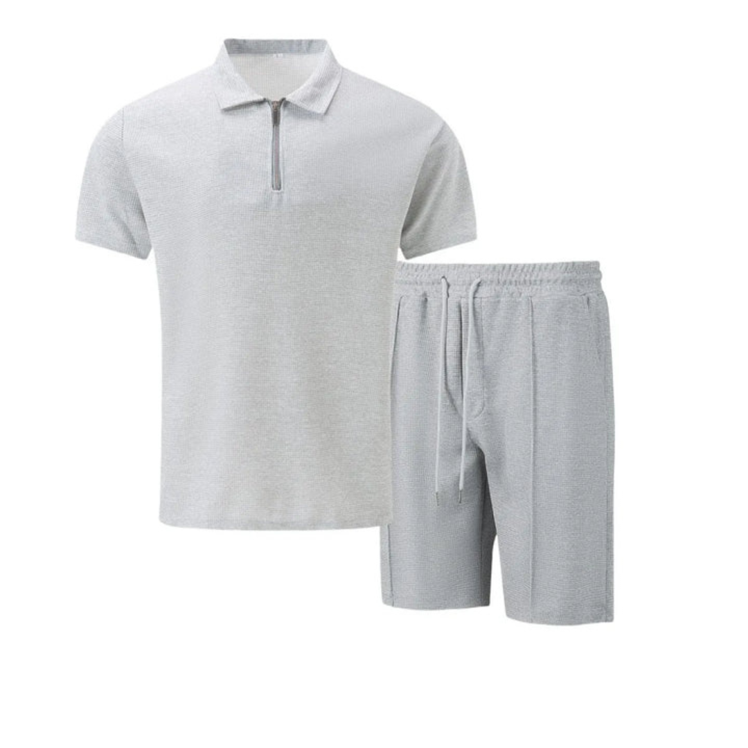 Heren Polo en Shorts Set Zomerstijl