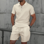 Heren Polo en Shorts Set Zomerstijl