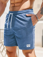 Heren Gestreepte Zomer Shorts Montarello