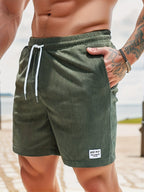 Heren Gestreepte Zomer Shorts Montarello